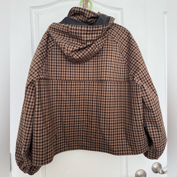 Like New Barbour Audrey Showerproof Jacket in Vicuña Gingham Check Size 12 - Picture 2 of 6